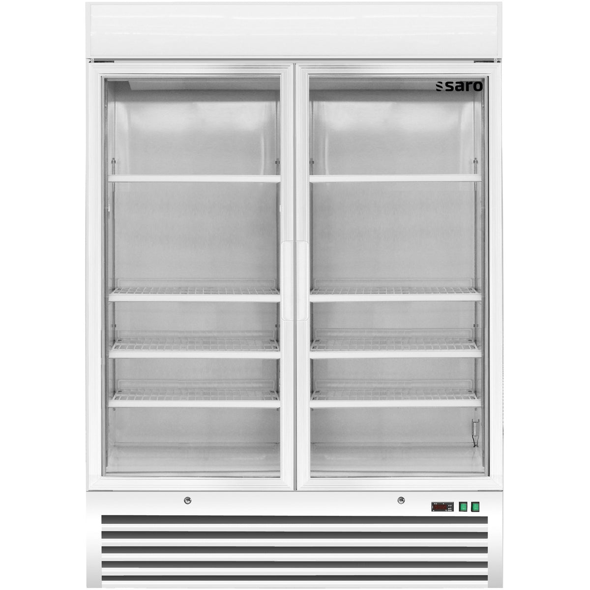 SARO Vrieskast met ventilator koeling 2 glasdeuren D 920 - wit - 323-4160