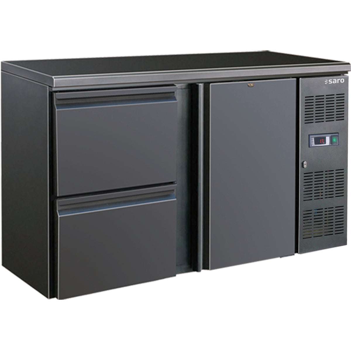 Réfrigérateur de bar SARO à 1 porte et 2 tiroirs, BC 2100-2S - 323-4205