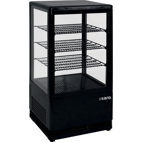 Mini-vitrine réfrigérée à circulation d'air SARO 68 litres, SC 70 noir - 330-10051