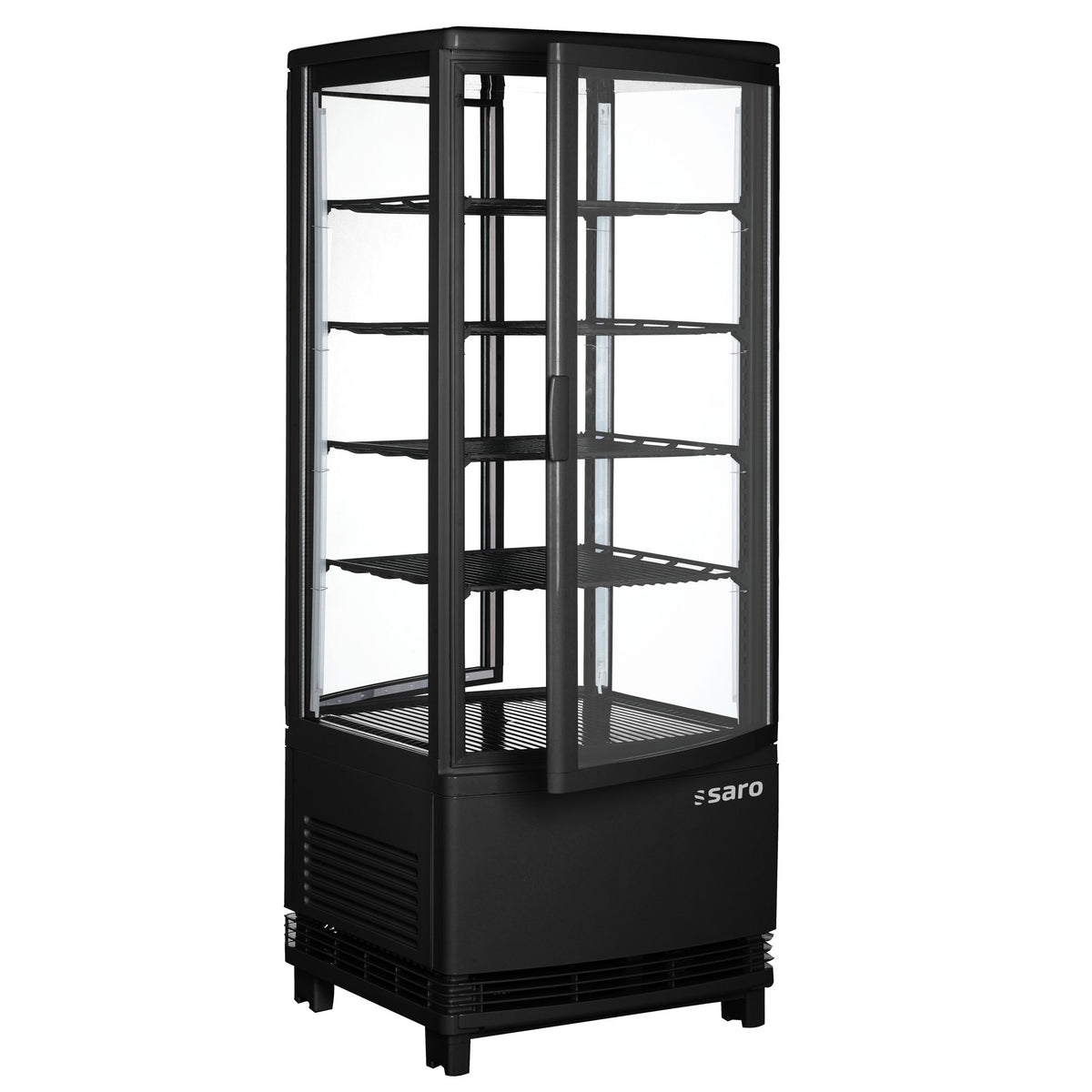 Vitrine réfrigérée SARO, double porte, 98 litres, SC 100 DT noir - 330-1015