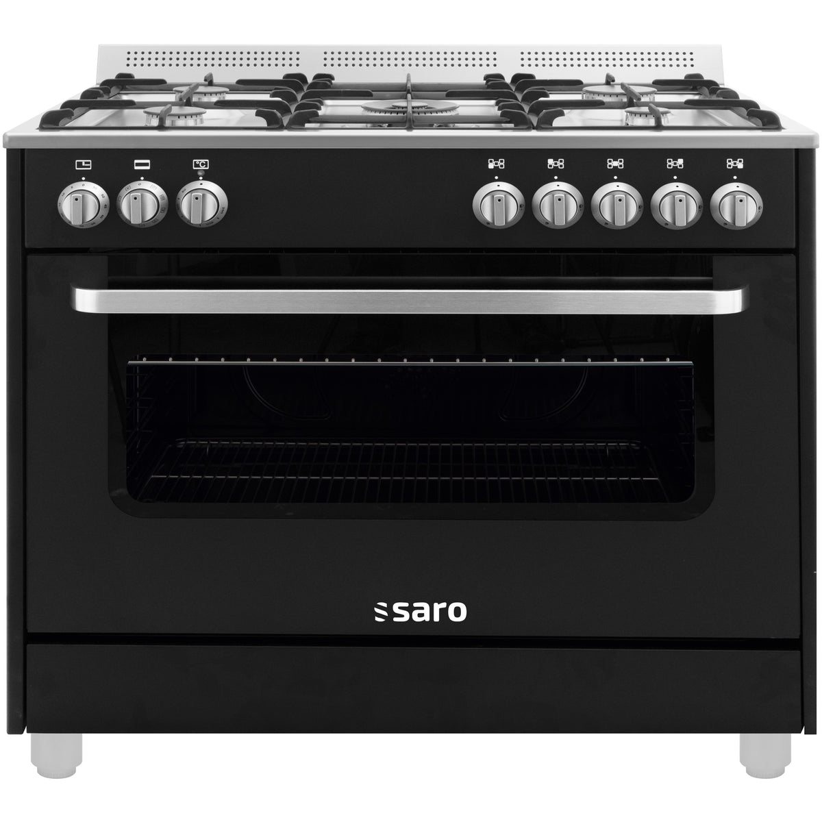 Cuisinière multifonction SARO gaz/électrique TS95C61LNE noir - 331-1155