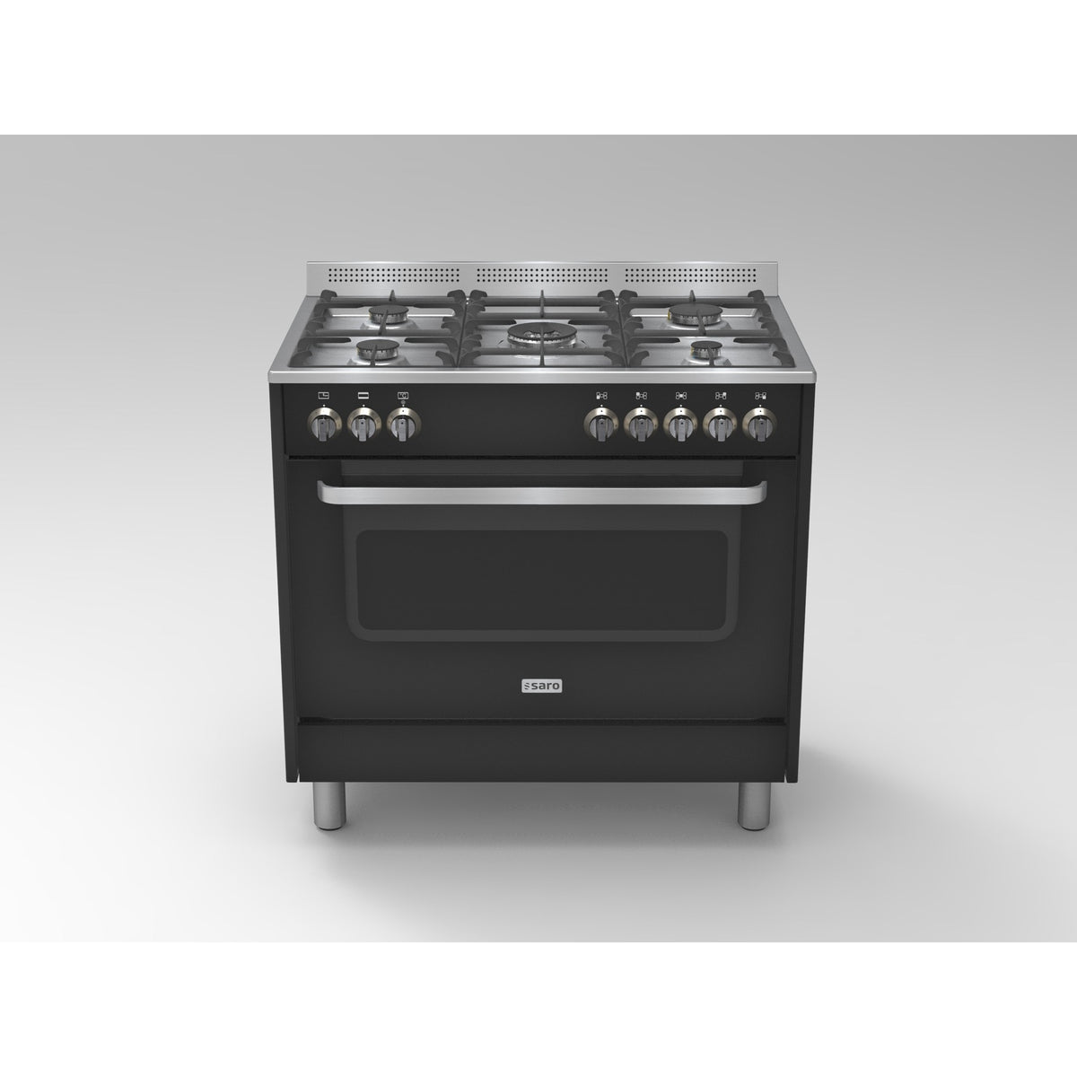 Cuisinière multifonction SARO gaz/électrique TS95C61LNE noir - 331-1155