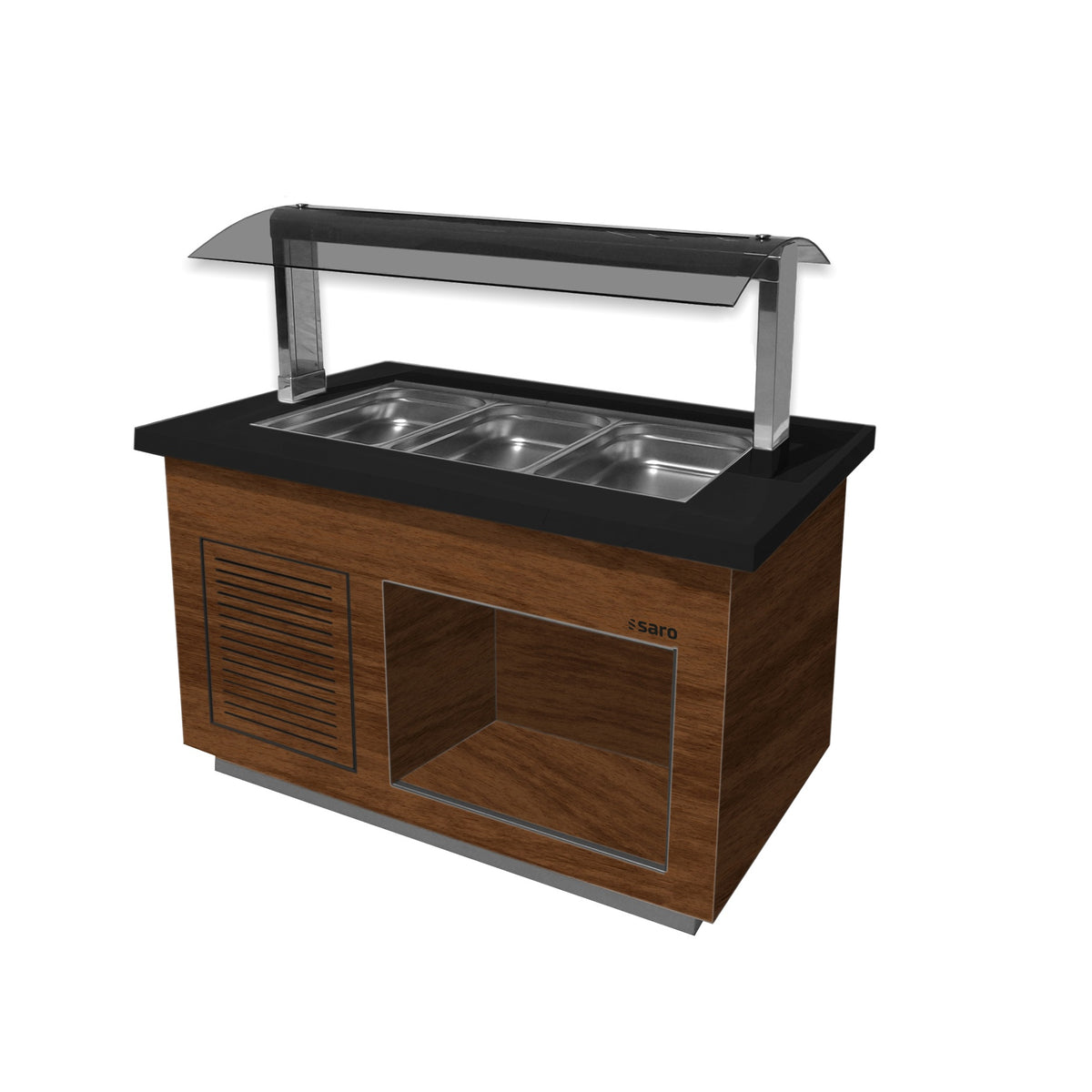 Buffet chaud SARO PREMIUM LINE SB-H130 Noyer - 366-2300