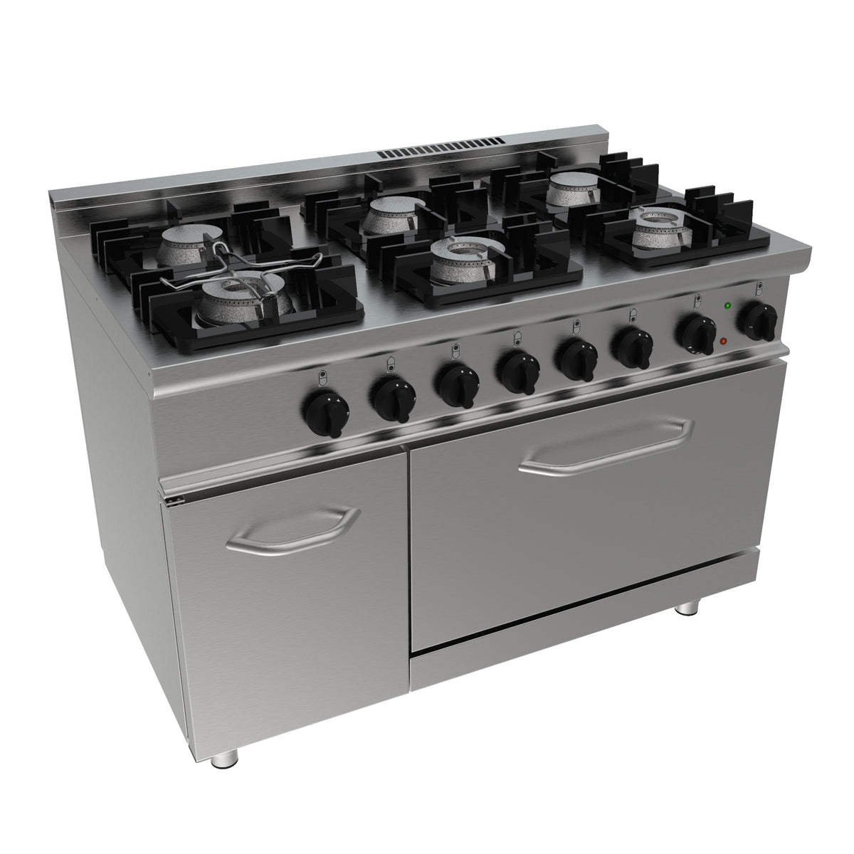 Cuisinière à gaz SARO avec four électrique E7/KUPG6LE - 423-1045