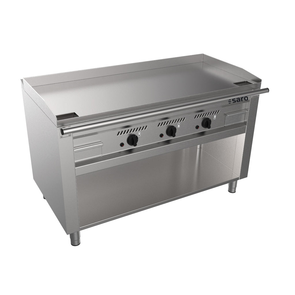 Grill Teppanyaki au gaz SARO à soubassement ouvert TEB3/140 G - 423-3105