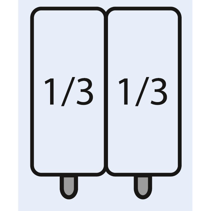 SARO E7/CPCEXC Lot de paniers à pâtes : 2 x 1/3 GN - 423-4010