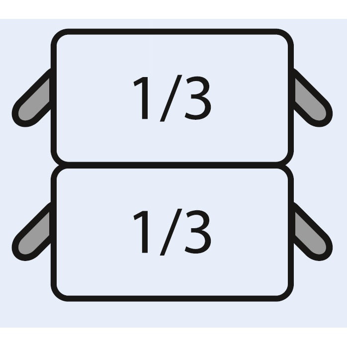 SARO E7/CPCEXE Lot de paniers à pâtes : 2 x 1/3 GN - 423-4020