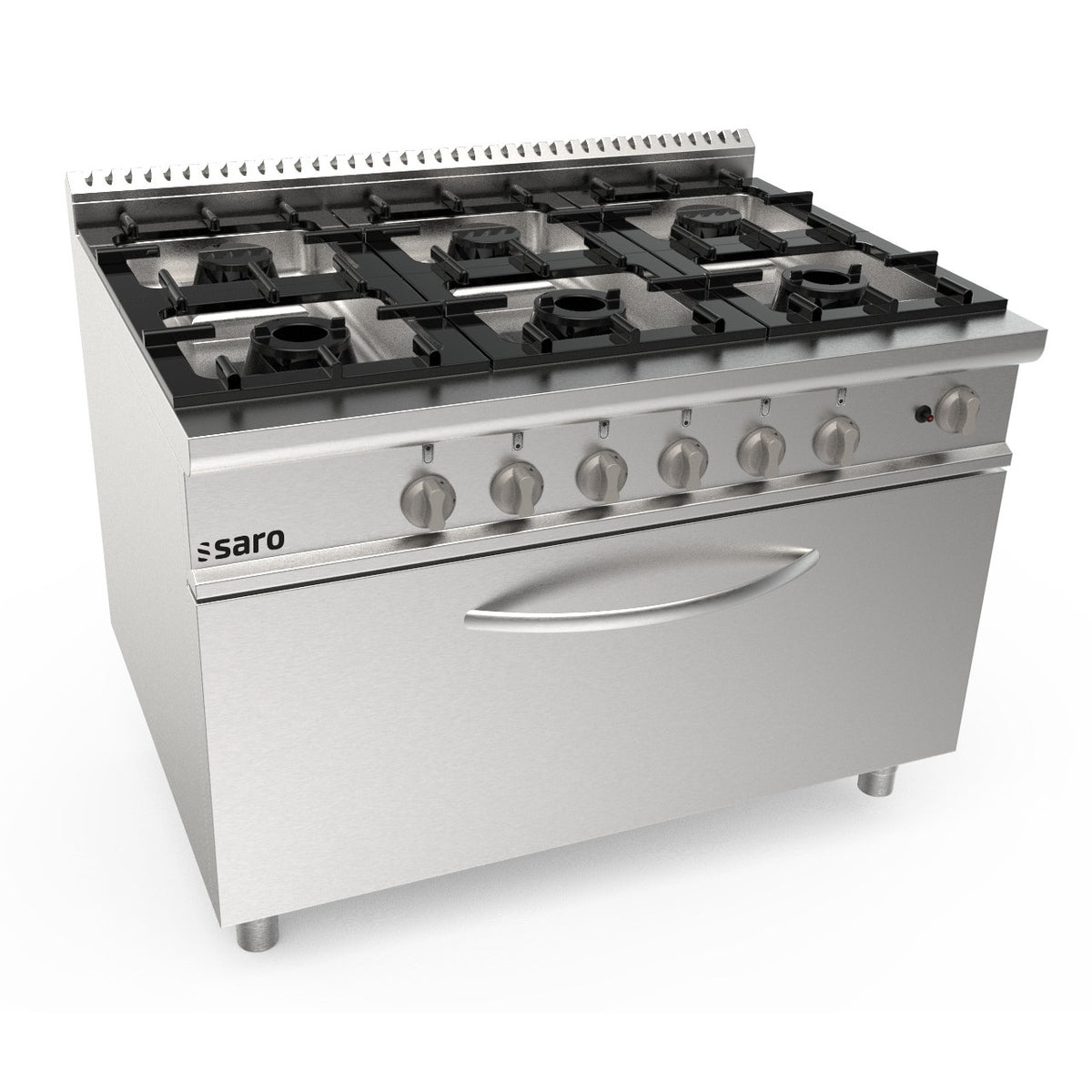 SARO Gasfornuis + gasoven 6 pits LQ - LQ / CUG6FM - 423-8020