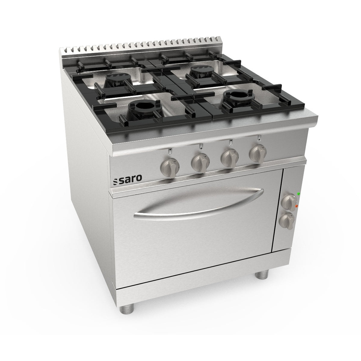 Cuisinière à gaz SARO + four électrique, 4 brûleurs LQ / CUG4NE - 423-8025