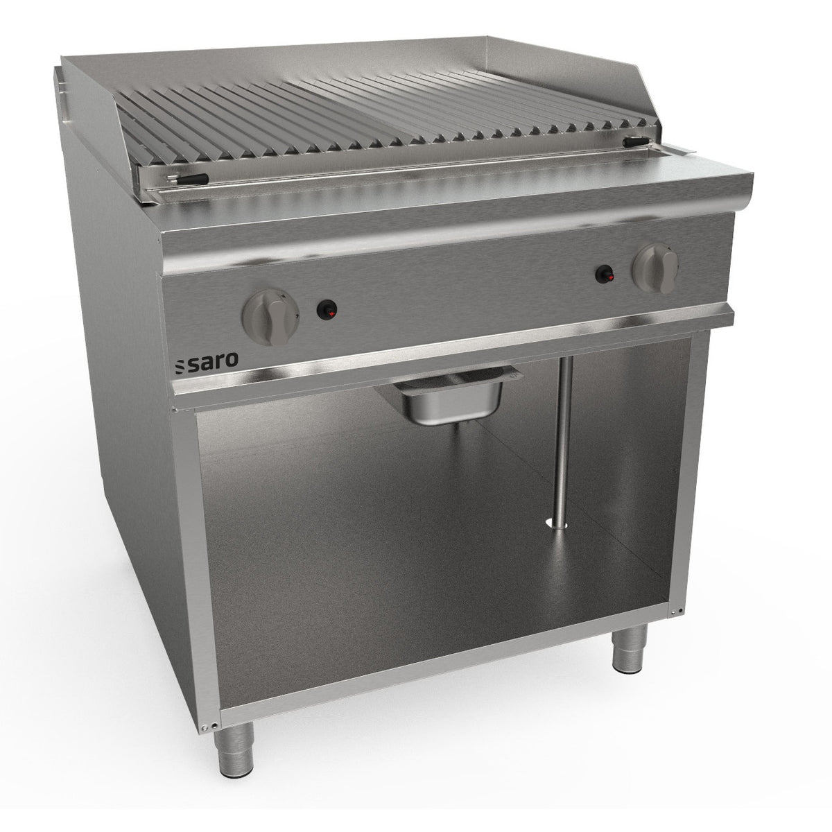 Grill à pierre de lave SARO 800 mm sur pied LQ / BS2BA - 423-8815