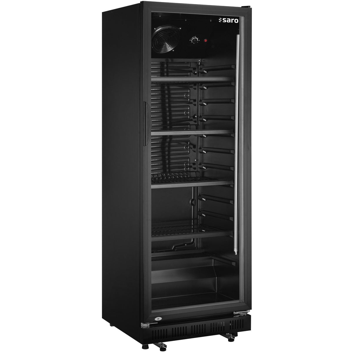 Réfrigérateur à boissons SARO avec porte vitrée - noir, GTK 360 - 437-1012