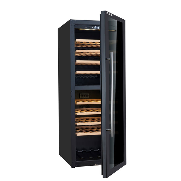 Armoire à vin SARO pour 77 bouteilles, 2 zones, WK 77 D - 446-1010