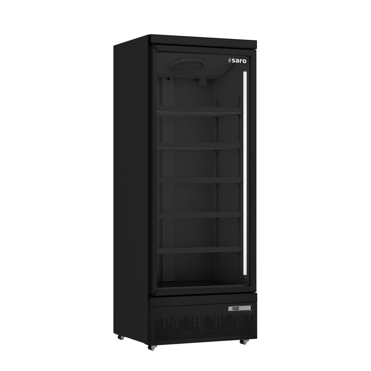Réfrigérateur SARO avec porte vitrée, GTK 600 PRO - noir - 453-1115