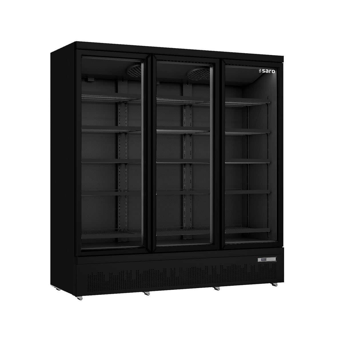 Réfrigérateur SARO à 3 portes vitrées, GTK 1530 S PRO - noir - 453-11201