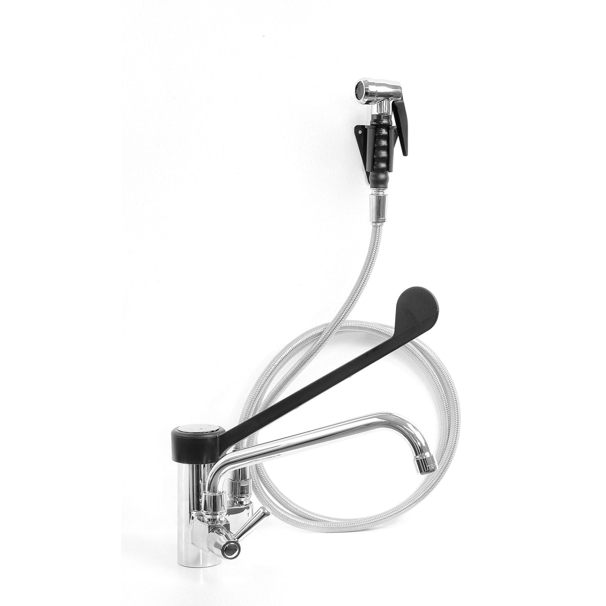 Mitigeur SARO + bec pivotant + pistolet de pré-rinçage VENUS - 457-1102