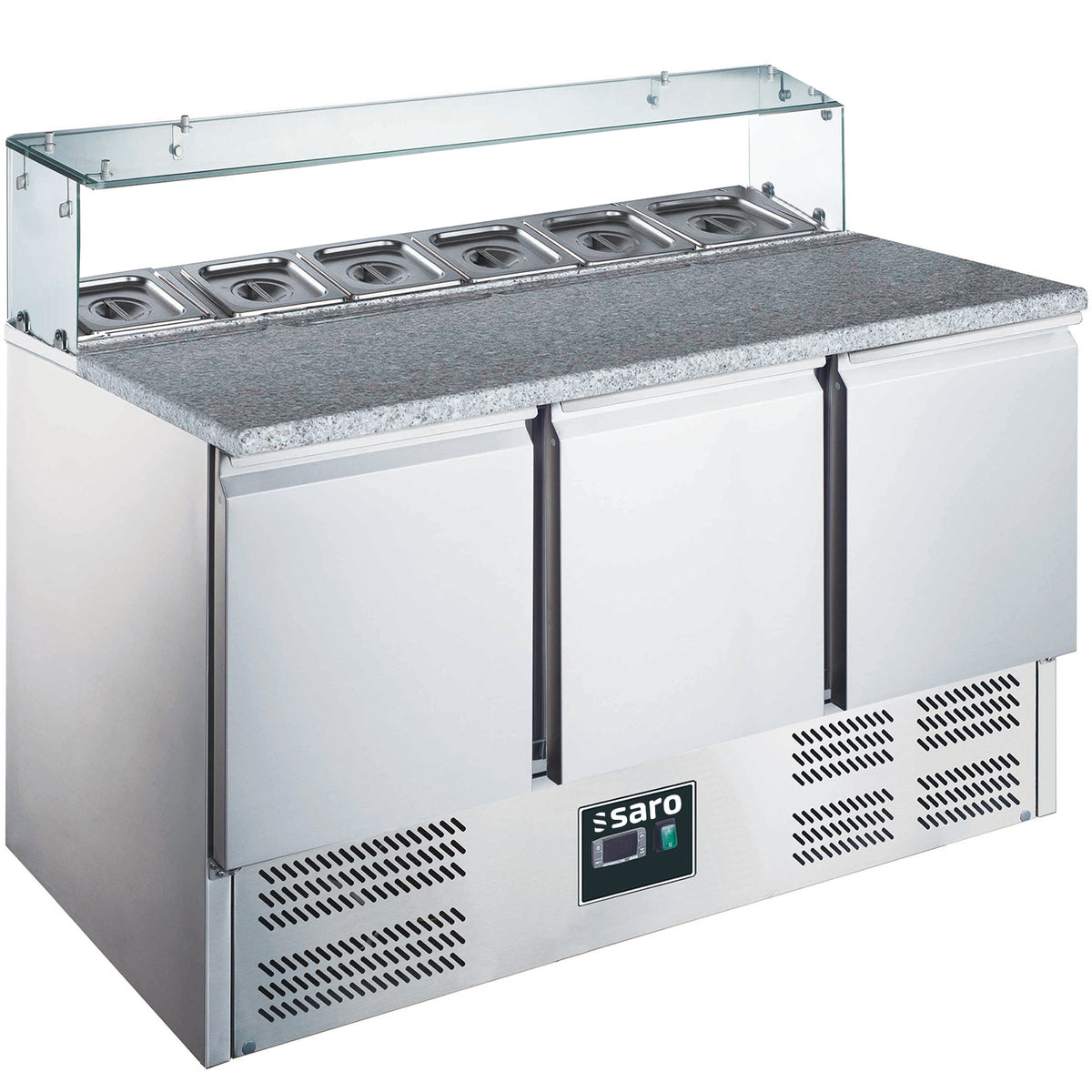 SARO Pizza preparation table with glass top EPS 903 G - 465-1065