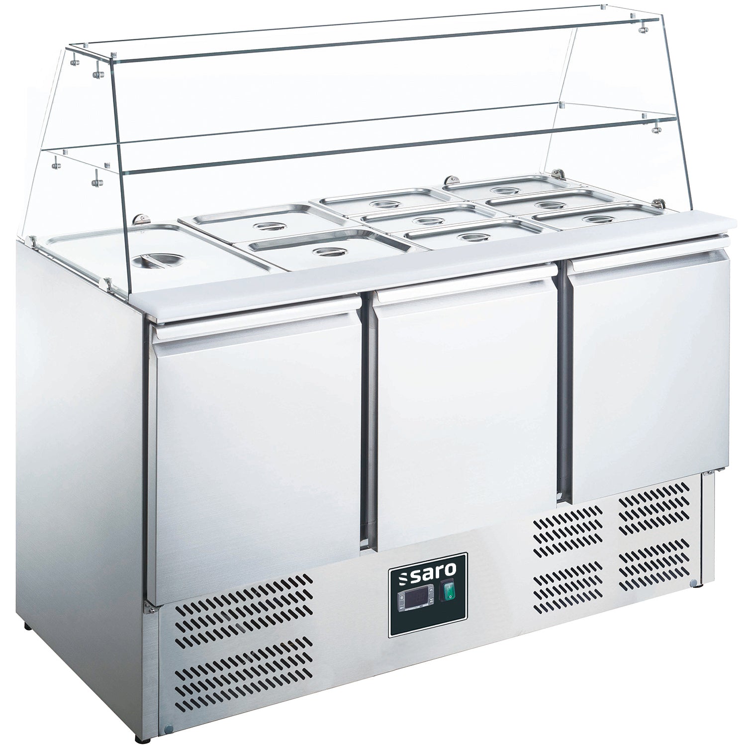 SARO Saladette met glas opbouw ES 903 G - 465-1090