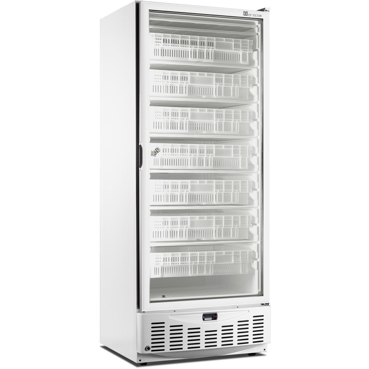 Congélateur SARO avec porte vitrée - blanc, MM5 N PV - 486-4025