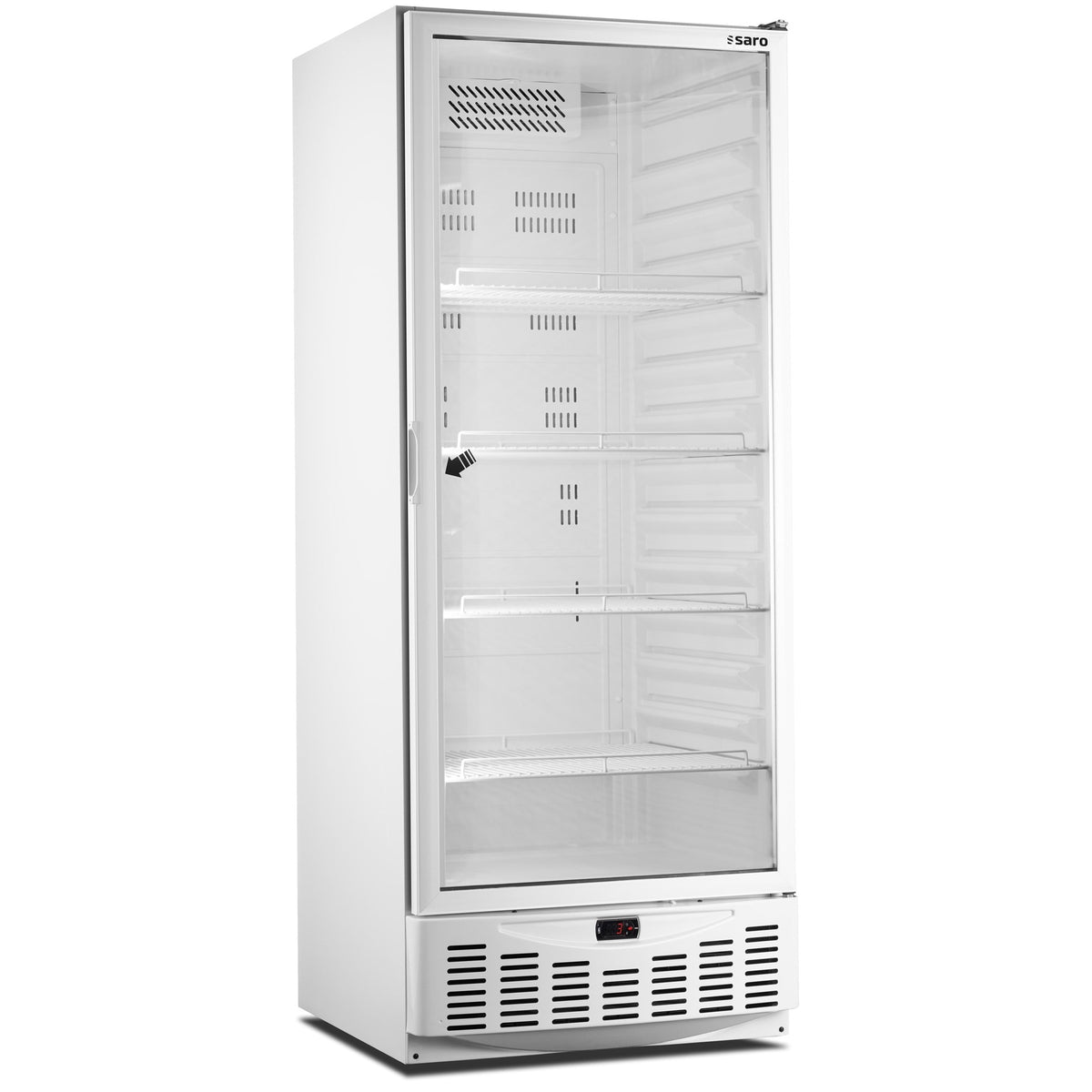 Réfrigérateur SARO avec porte vitrée - blanc, MM5 PV - 486-4035