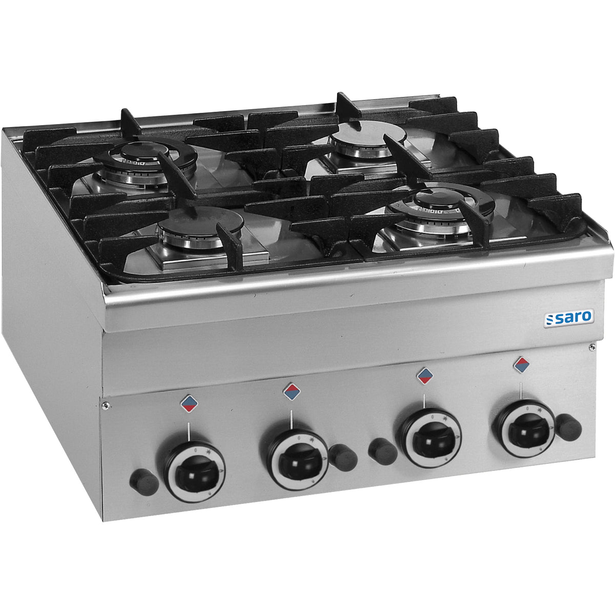 SARO gaskookplaat, 4 branders, 600 Line tafelmodel G4S6 - 504-1020