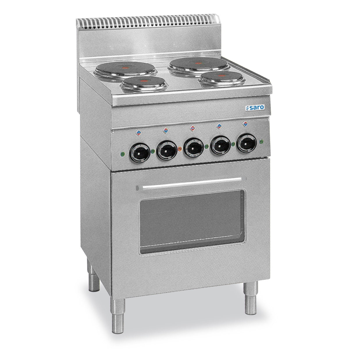 Cuisinière électrique SARO avec four électrique, 4 plaques, gamme 600 Line, sur pied E4F6 - 504-1050