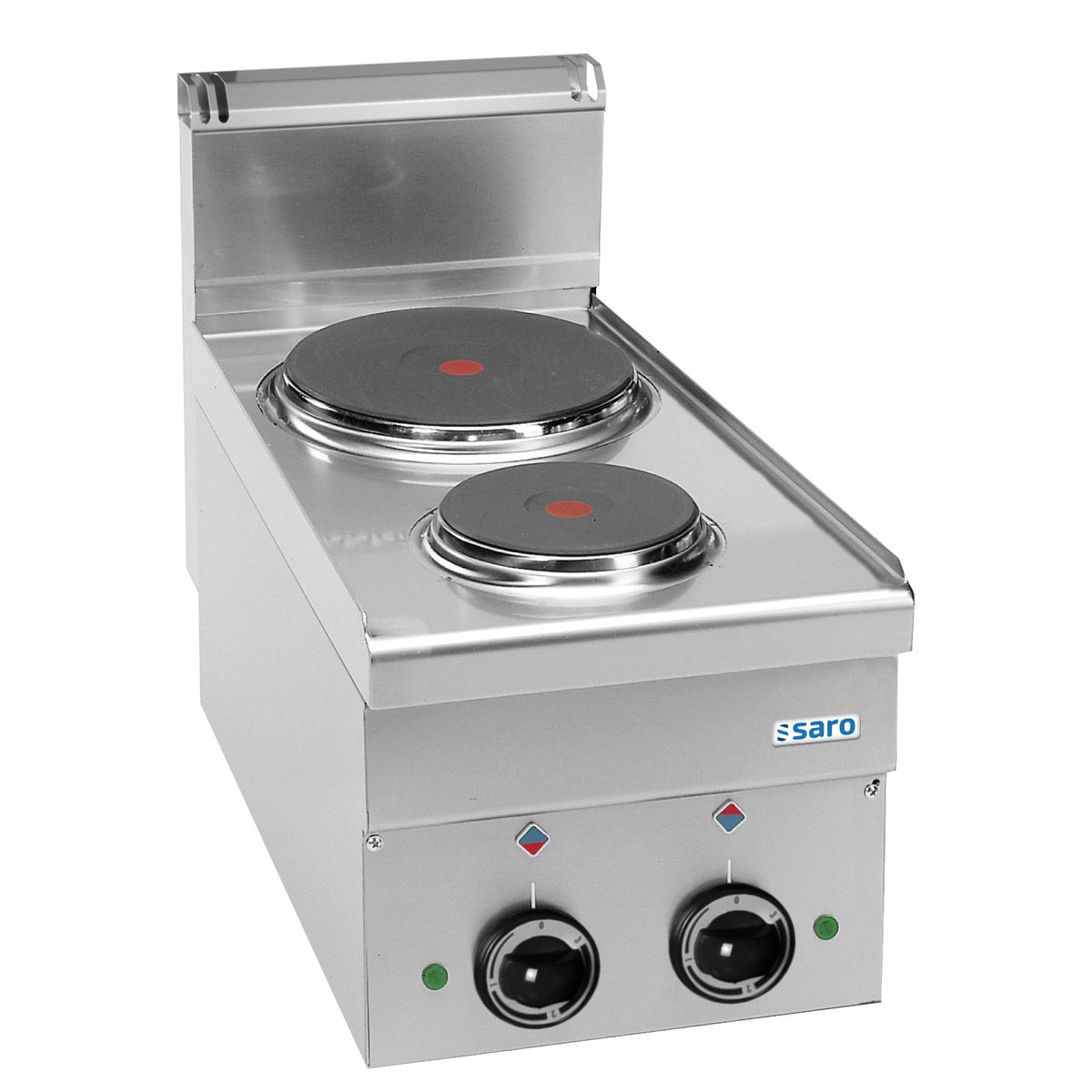Cuisinière électrique SARO, 2 plaques, gamme 600 Line, de table E26 - 504-1055