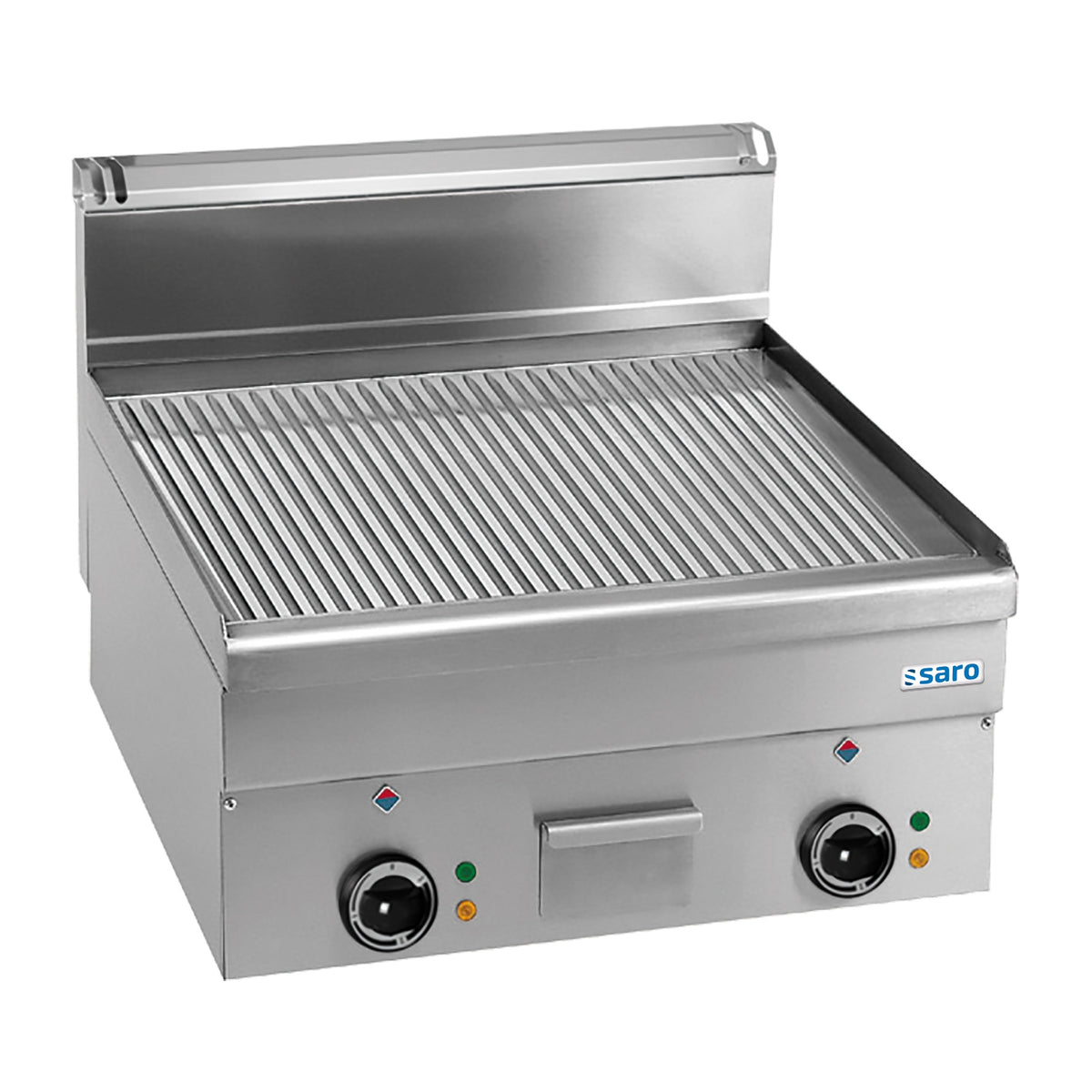 SARO Elektrische Grillplaat Geribbeld Tafelmodel 600x600 EFT66R - 504-1115