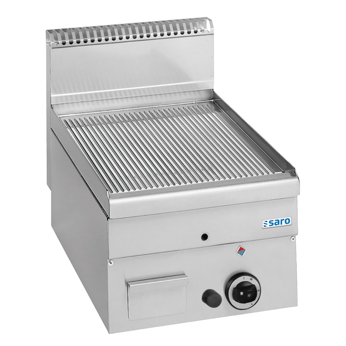 SARO Gas Grillplaat Geribbeld Tafelmodel 400x600 GFT46R - 504-1130