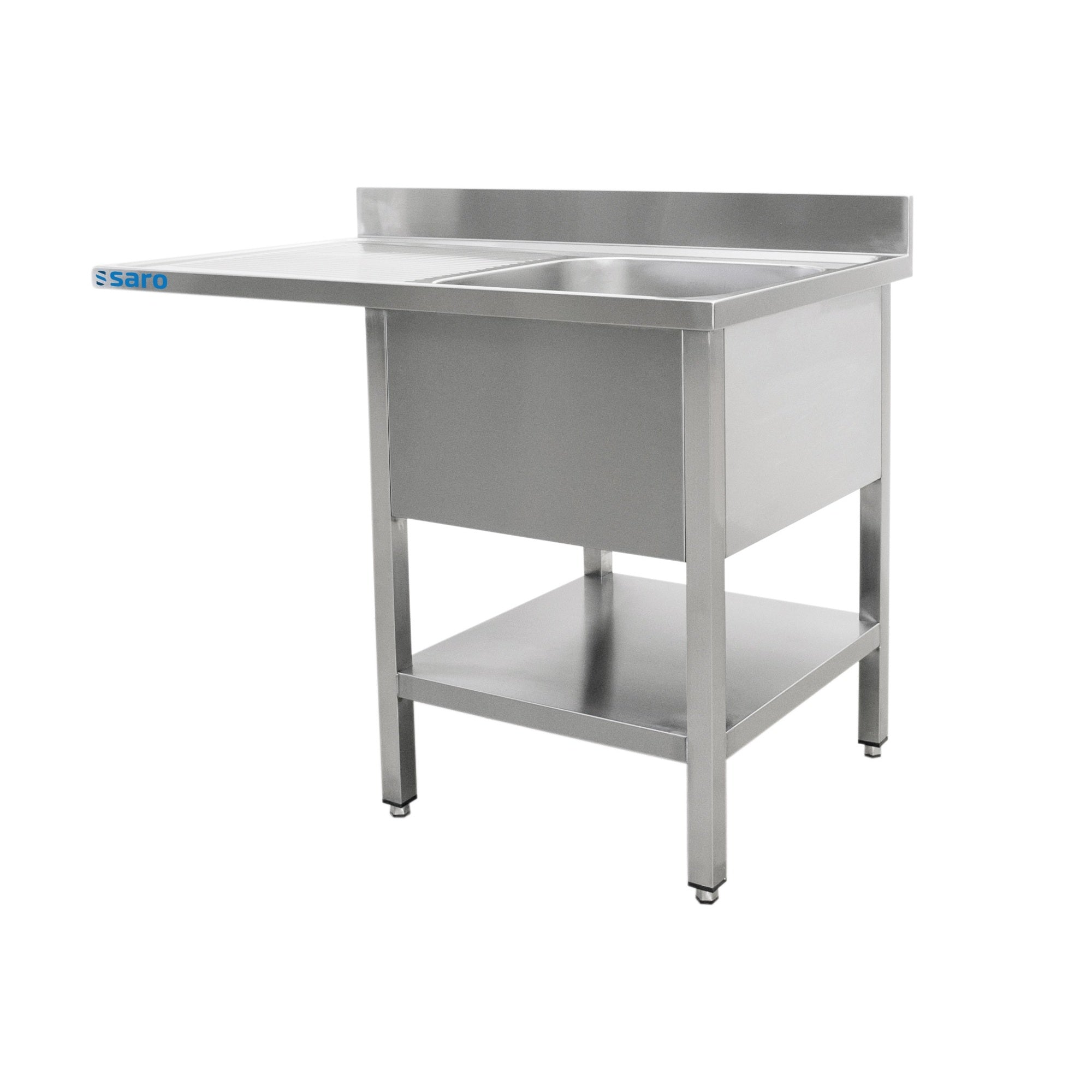 SARO Spoeltafel voor vaatwasser met 1 bak, rechts-600 mm diepte,1200mm - 600-2600R