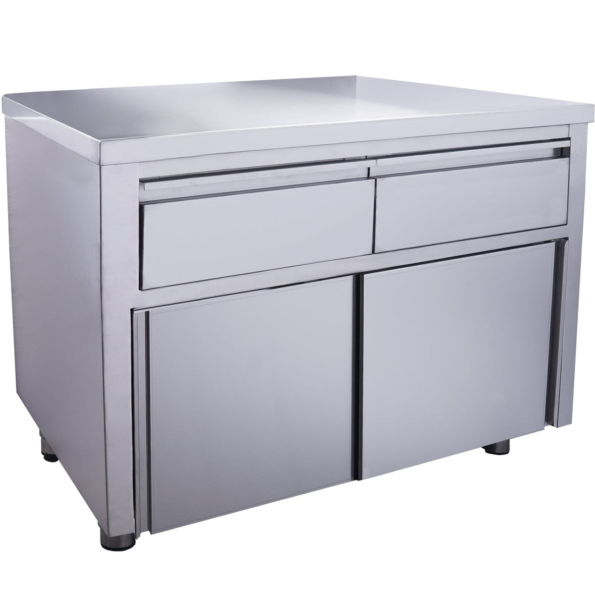 Armoire à portes coulissantes SARO avec 2 tiroirs, 1 200 x 700 mm - 700-2205