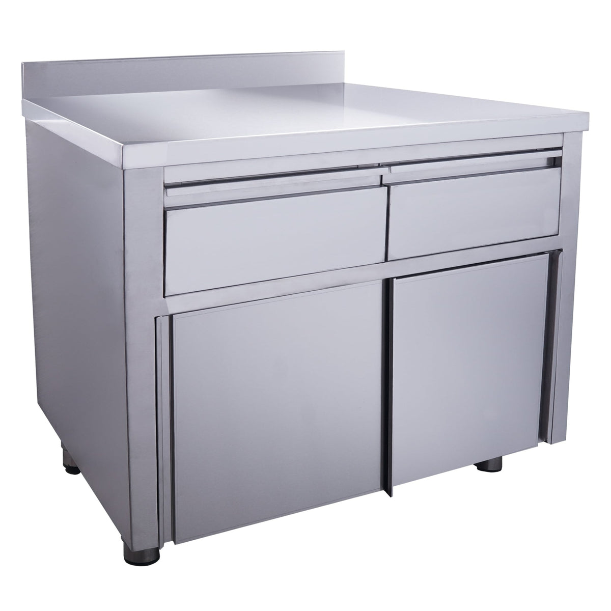 SARO Schuifdeurkast - 2 lades 1000X700mm met Opstaande rand - 700-2300