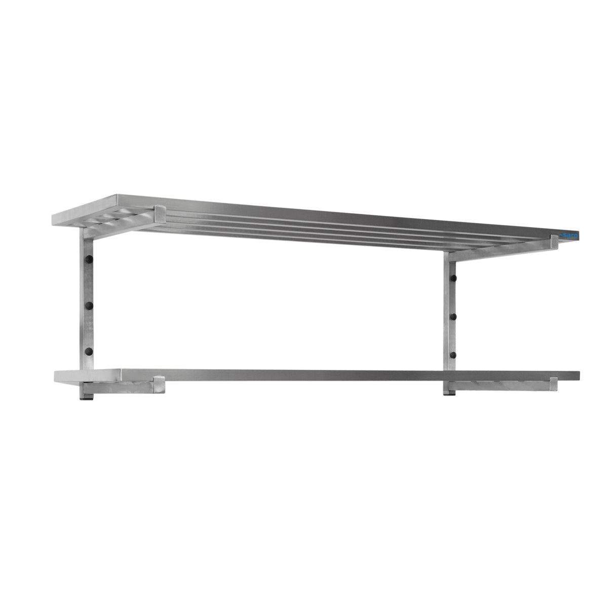 SARO wandschap met 2 open roosters, 1200mm - 700-4630
