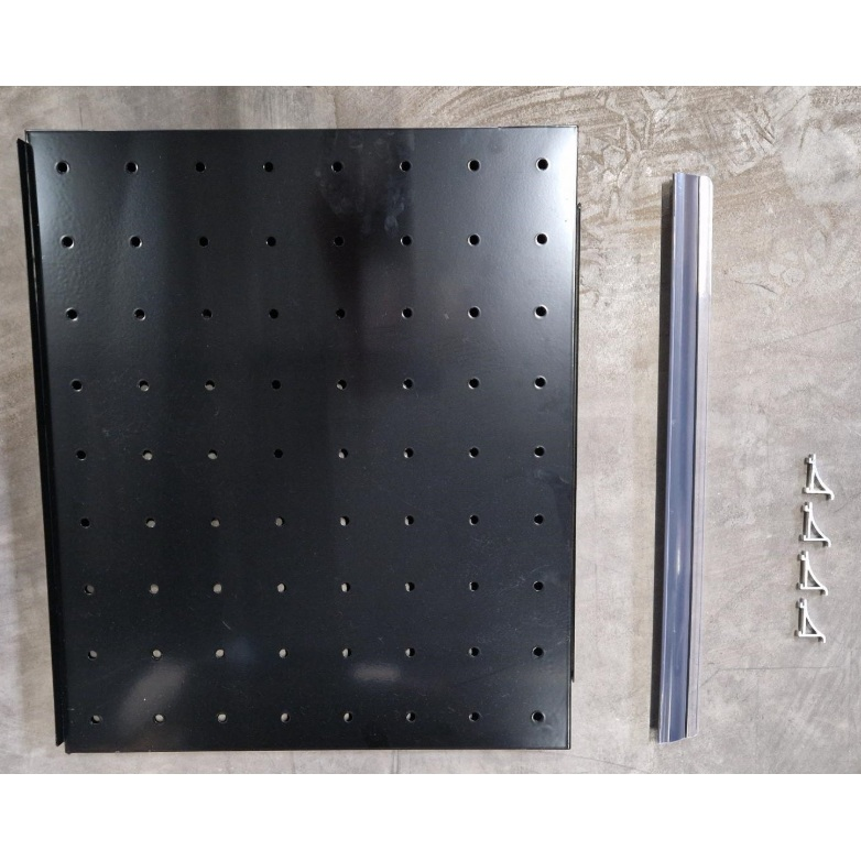 SARO bottle shelve, zwart, voor midden GTK 1530 S PRO, 613,2 x 485,9 x 10 mm - ZUB-453-7110
