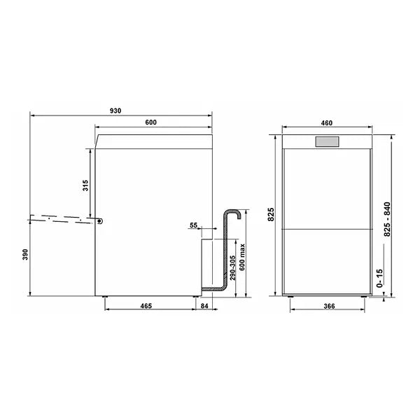 Lave-verres professionnel Smeg SPG425O avec osmose intégrée