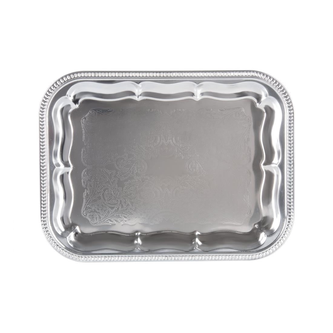 Plateau traiteur semi-jetable chromé APS 410 x 310mm — T751