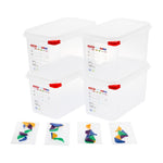 Boîte alimentaire GN 1/4 Araven 4,3L (lot de 4) — T985
