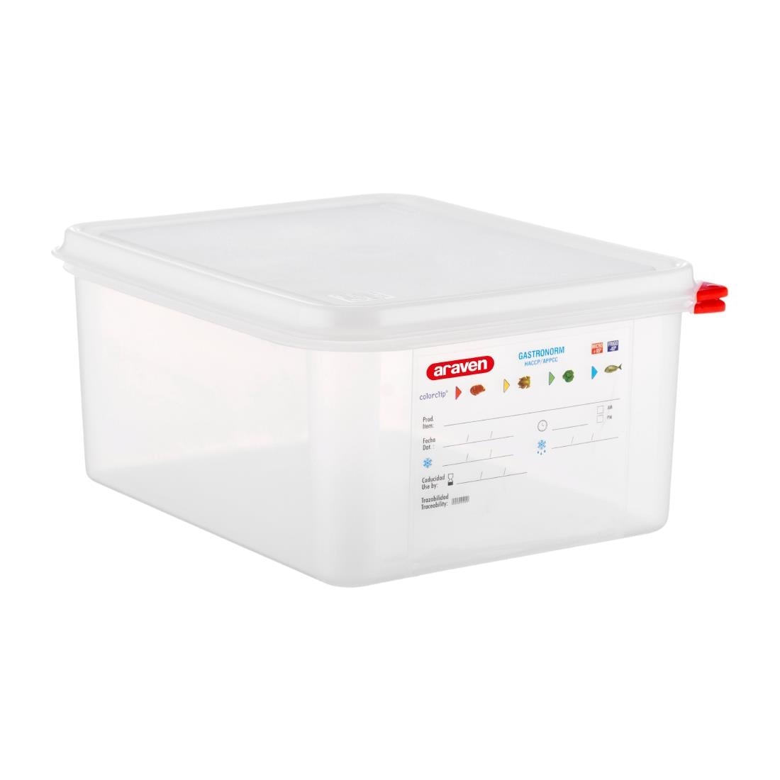 Boîte alimentaire GN 1/2 Araven 10L (lot de 4) — T988
