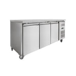 Professionele gekoelde werktafel - 3 GN 1/1 deuren (700 mm diepte)