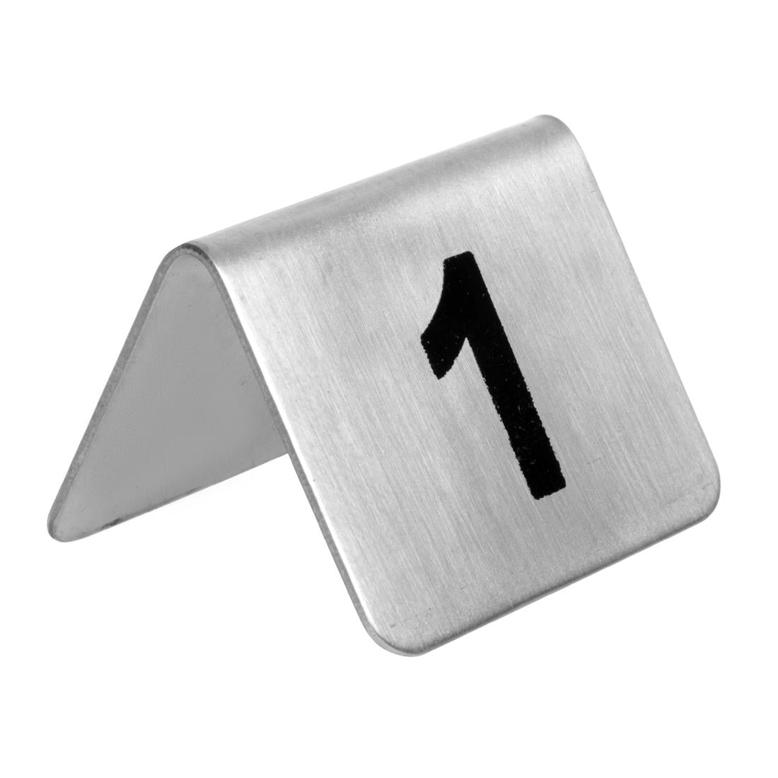 Lot de numéros de table en acier inoxydable Olympia 1-10 (lot de 10) — U046