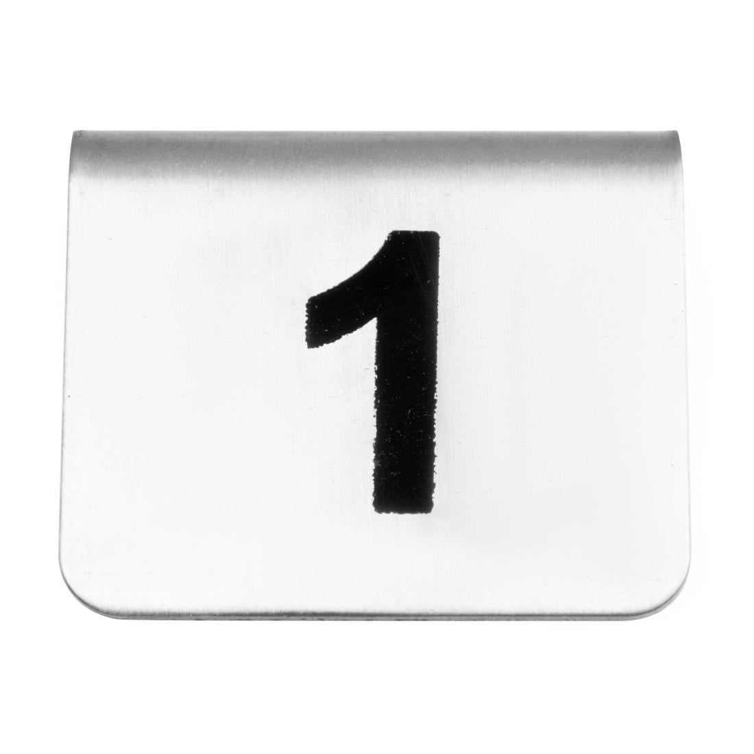 Lot de numéros de table en acier inoxydable Olympia 1-10 (lot de 10) — U046