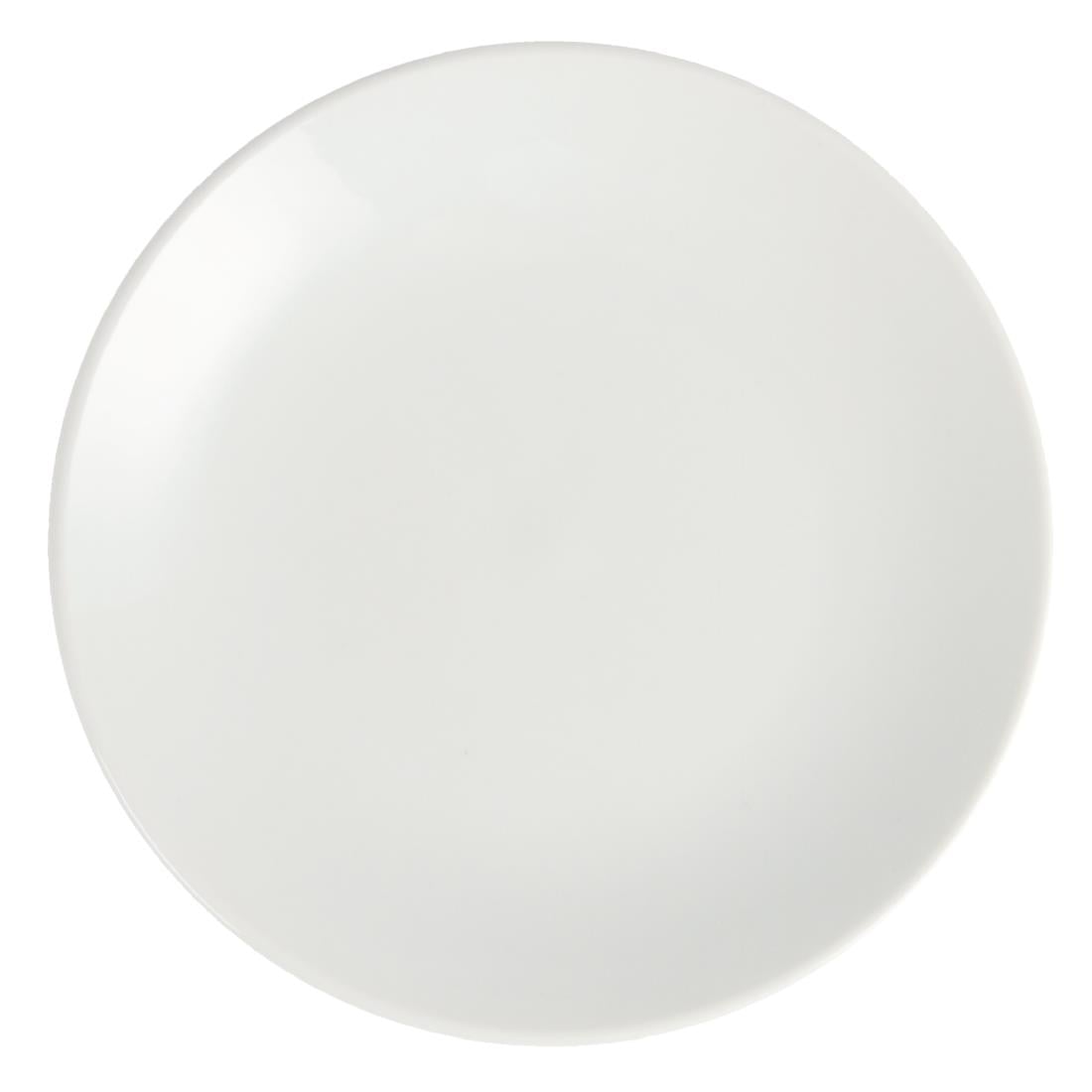 Assiettes plates rondes Olympia Whiteware 150mm (lot de 12) — U075