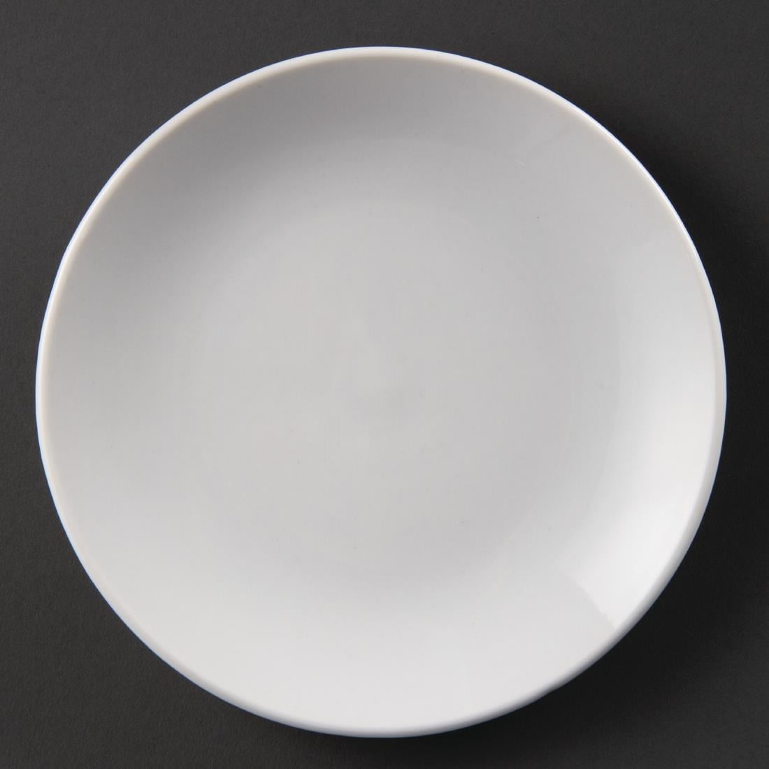 Assiettes plates rondes Olympia Whiteware 150mm (lot de 12) — U075