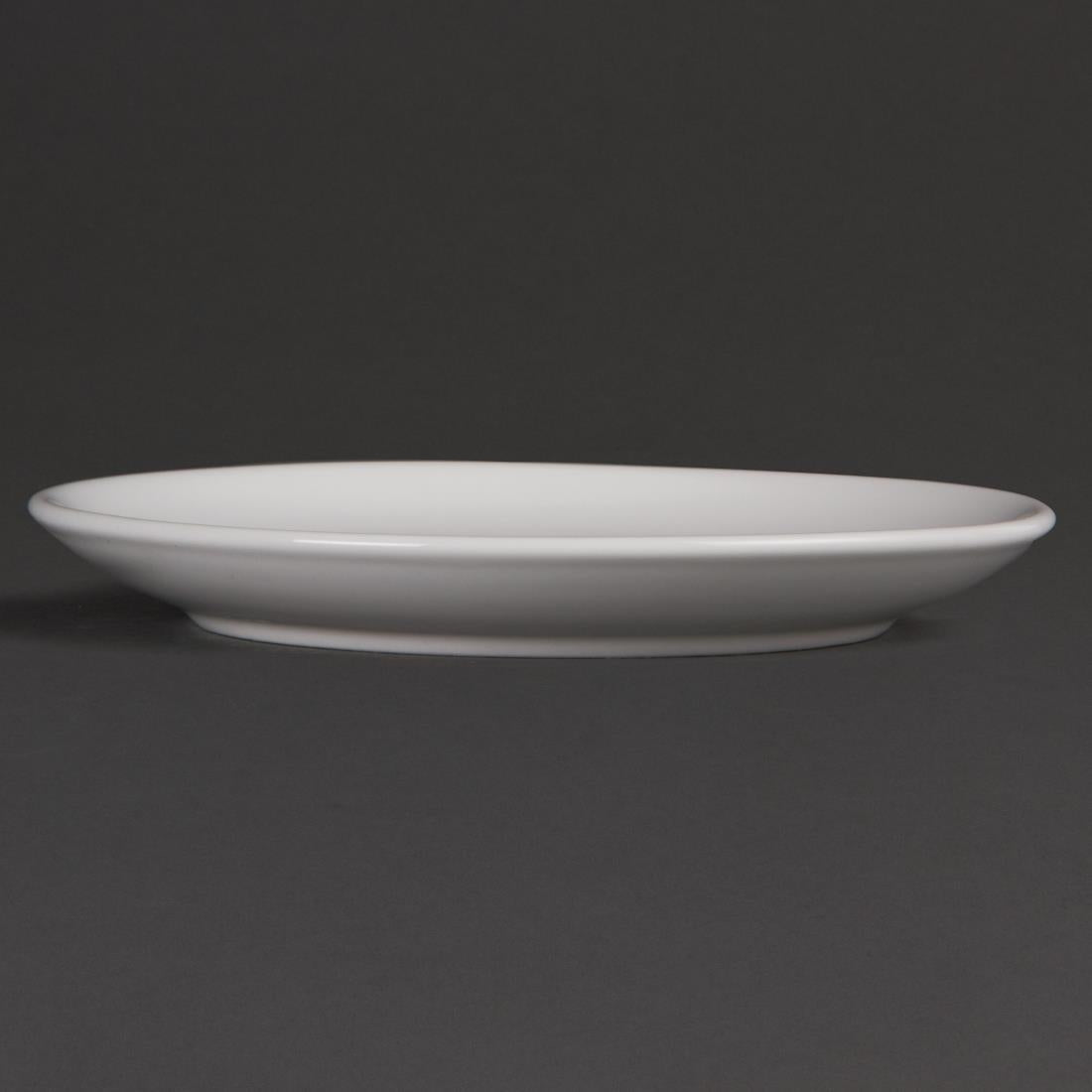 Assiettes plates rondes Olympia Whiteware 180mm (lot de 12) — U076