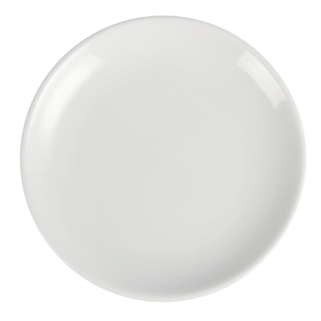 Assiettes plates rondes Olympia Whiteware 180mm (lot de 12) — U076