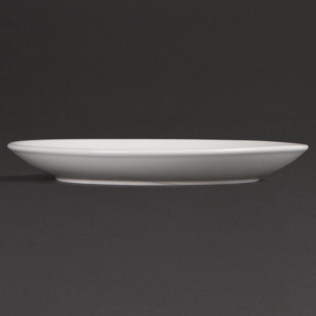 Assiettes plates rondes Olympia Whiteware 200mm (lot de 12) — U077