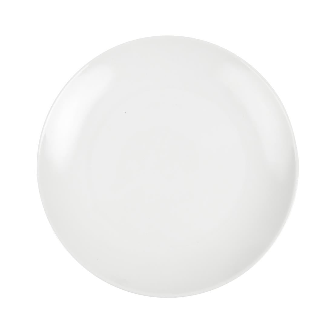 Assiettes plates rondes Olympia Whiteware 200mm (lot de 12) — U077