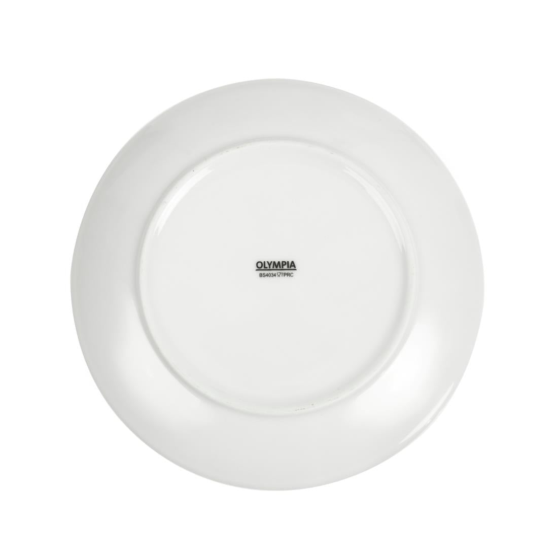 Assiettes plates rondes Olympia Whiteware 200mm (lot de 12) — U077