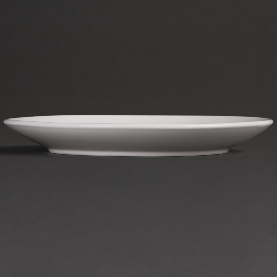 Assiettes plates rondes Olympia Whiteware 230mm (lot de 12) — U078