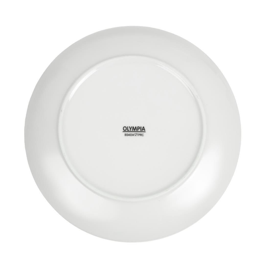 Assiettes plates rondes Olympia Whiteware 230mm (lot de 12) — U078