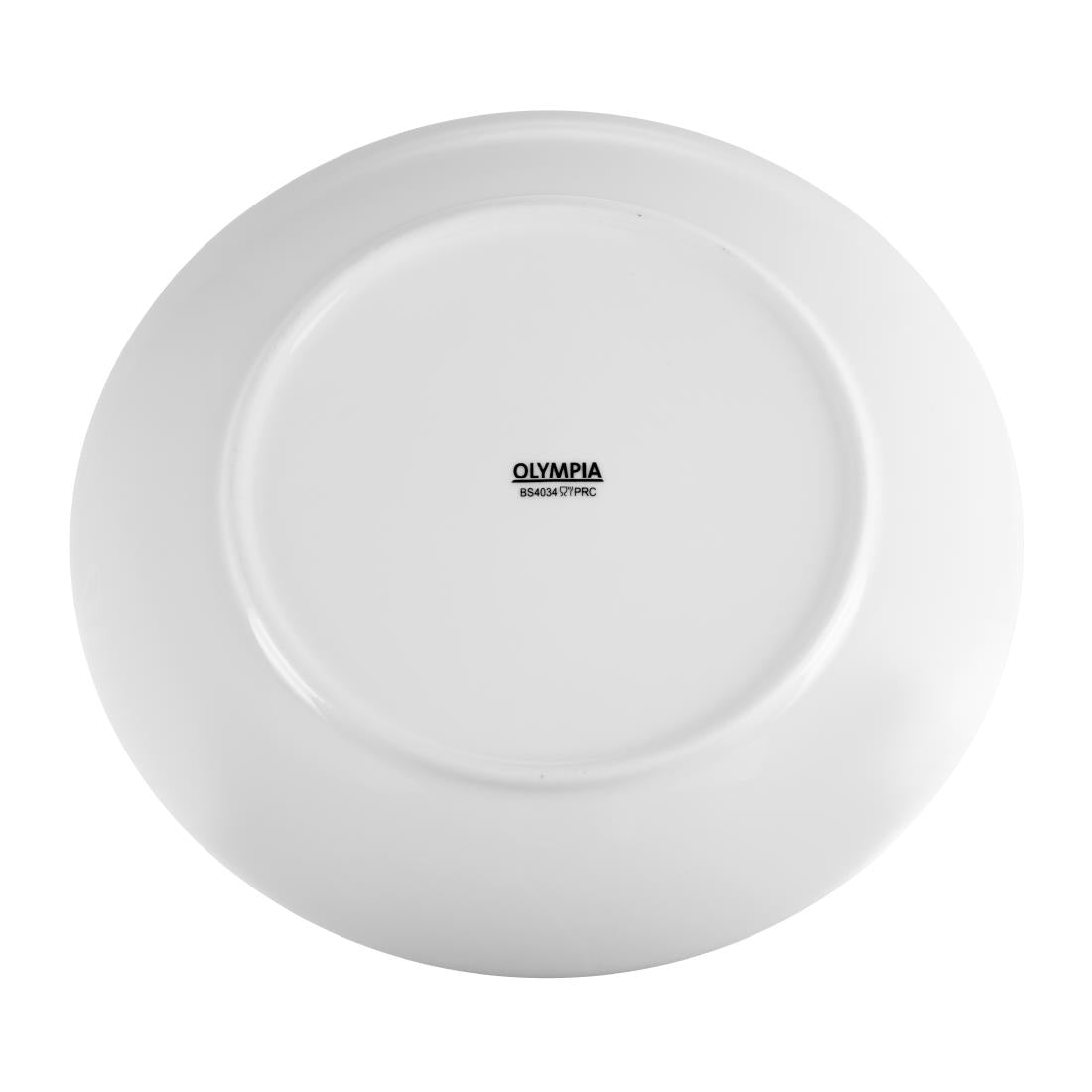 Assiettes plates rondes Olympia Whiteware 250mm (lot de 12) — U079